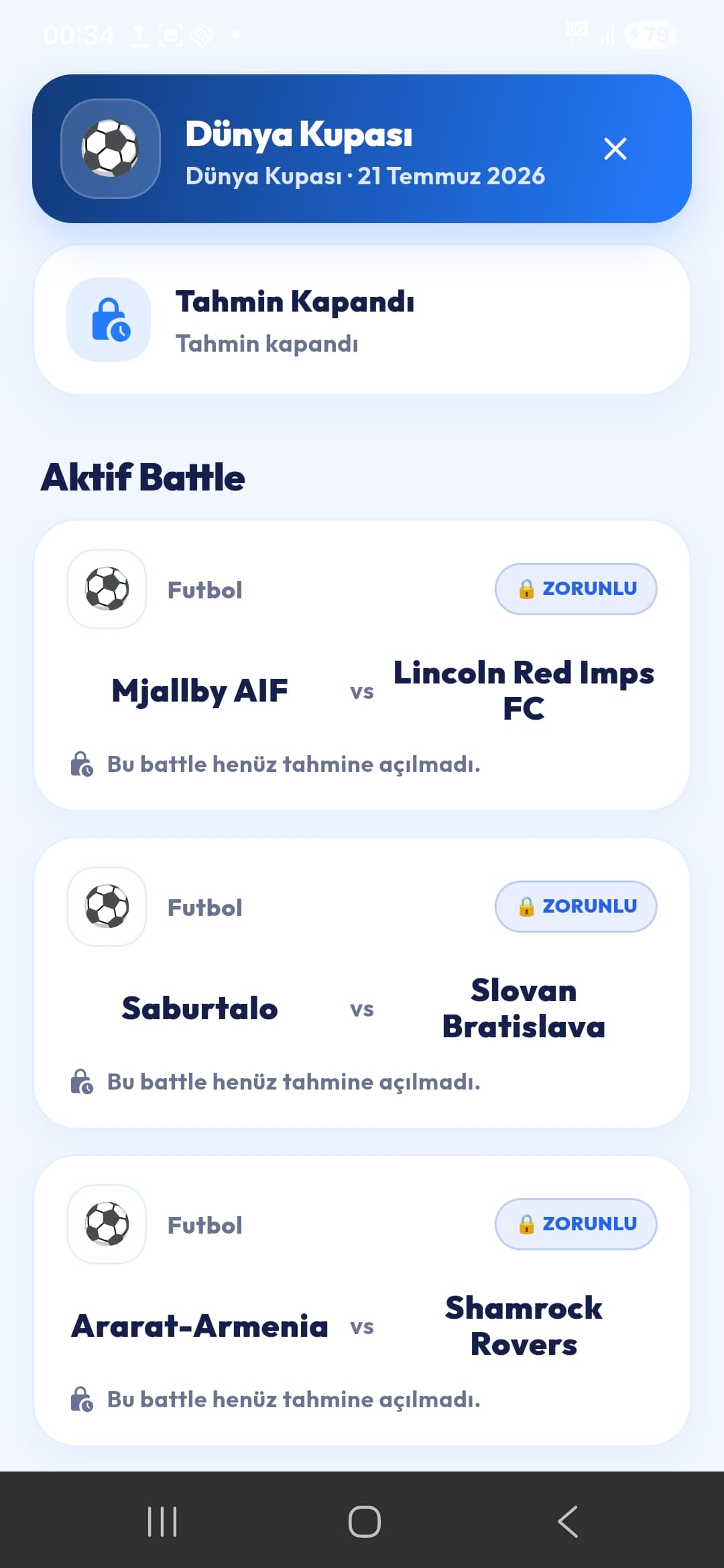 Aktif battle'lara katıl